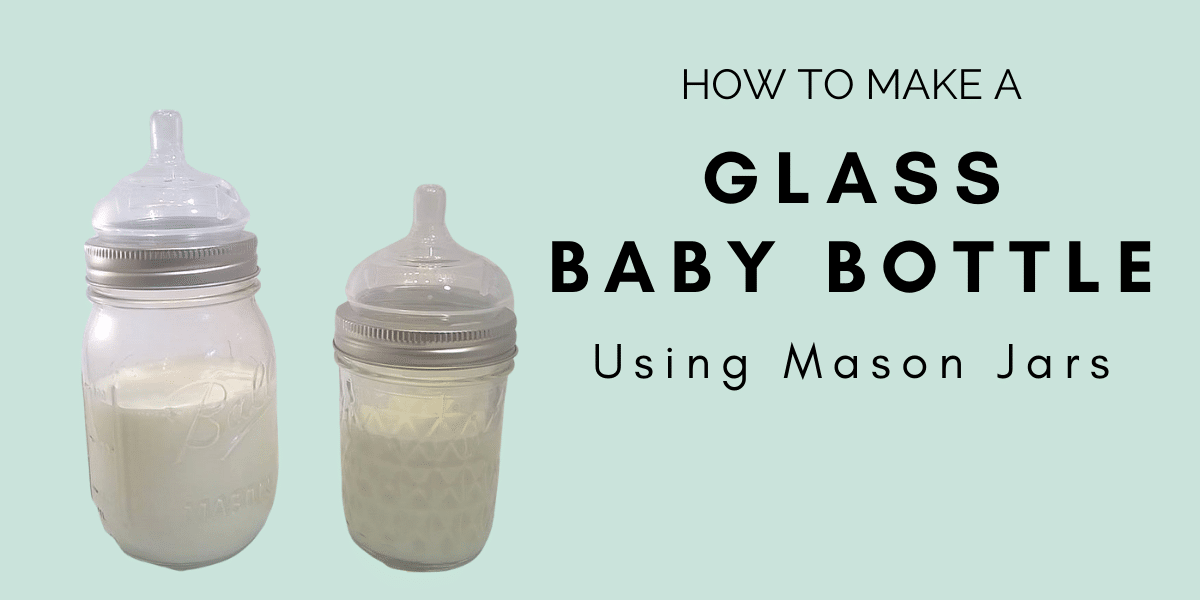 Mason Bottle Silicone Baby Bottle 8 oz