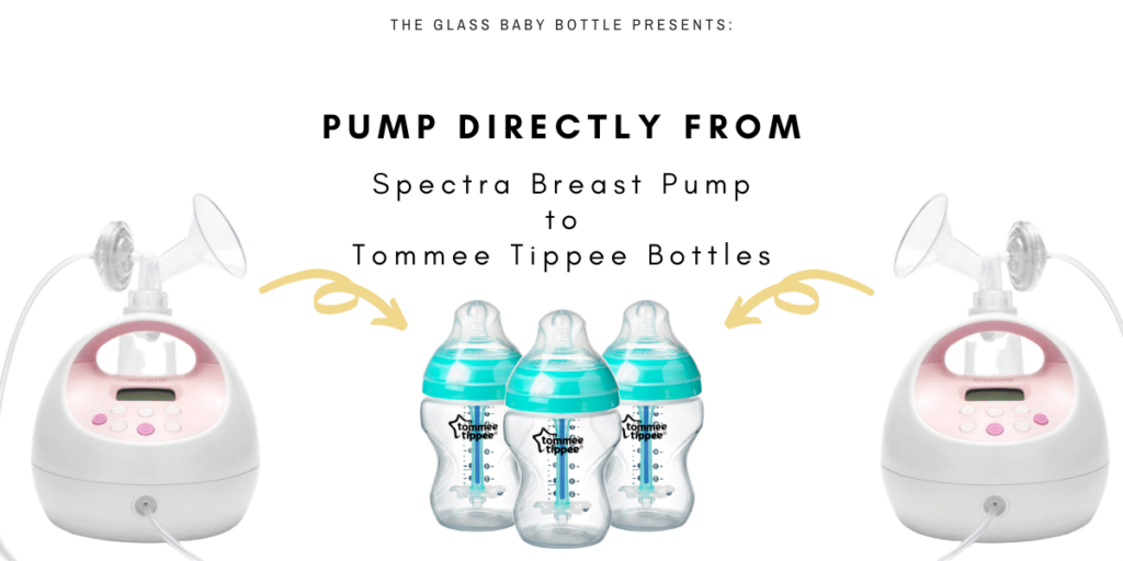 Spectra breast pump with Tommee Tippee bottles