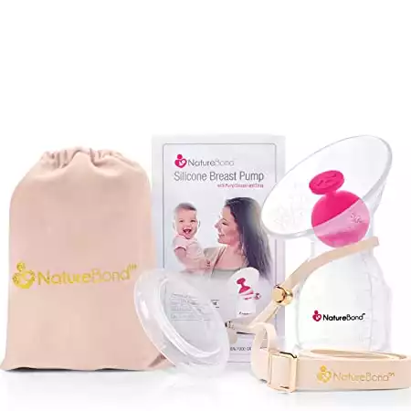 NatureBond Silicone Breastfeeding Manual Breast Pump