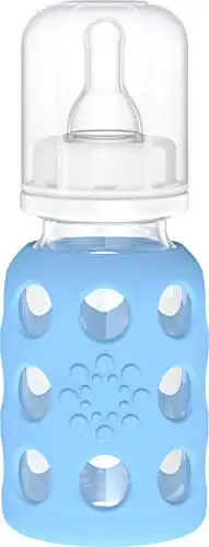 Lifefactory Glass Baby Bottle with Protective Silicone Sleeve